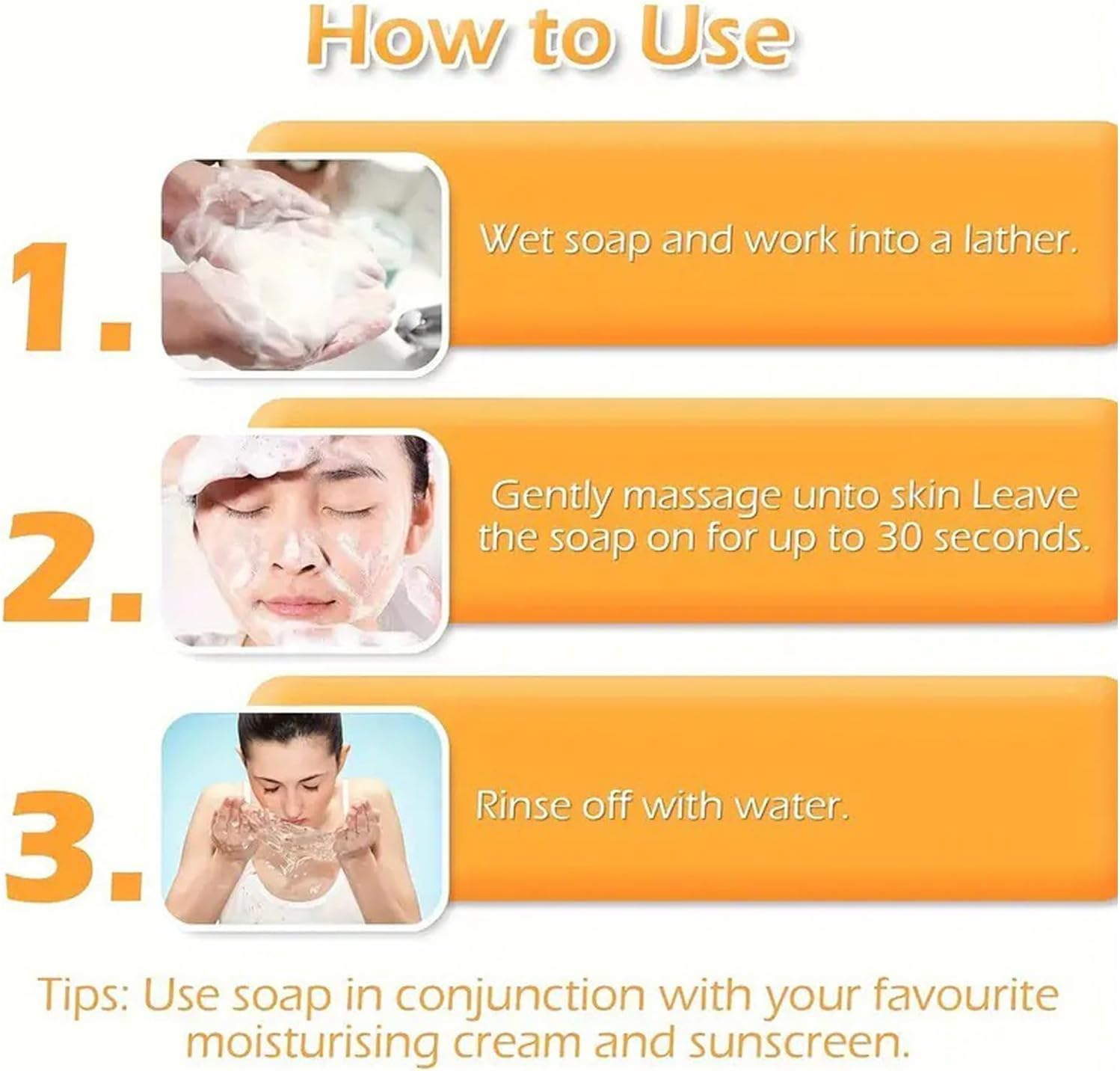 3PCS Turmeric and Kojic Acid Soap with Handmade Soap Bubble Mesh Bag,Honey Glow Lemon Turmeric Kojic Acid Soap Bar for Face and Body with Vitamin C