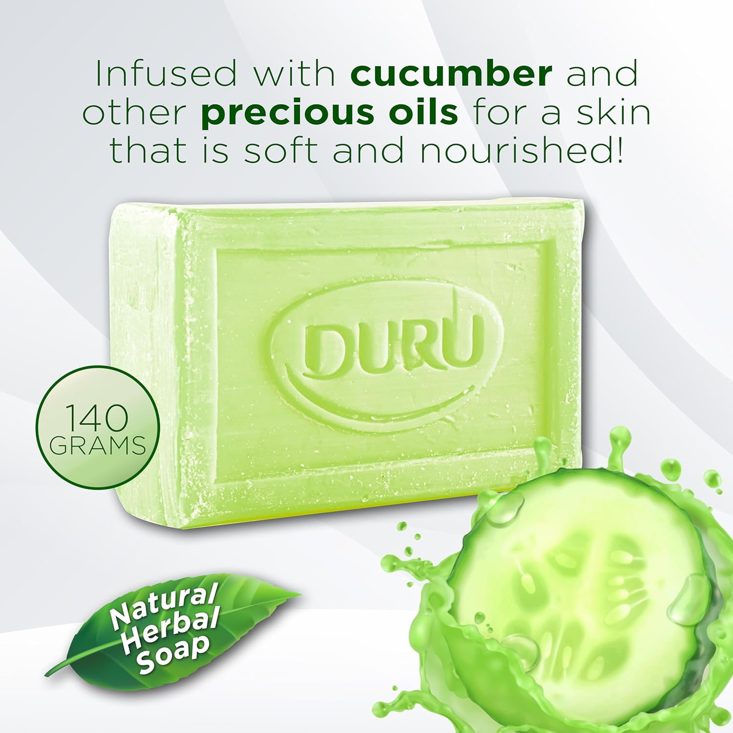 Duru Cucumber Body Bar Soap 140 G image number 3