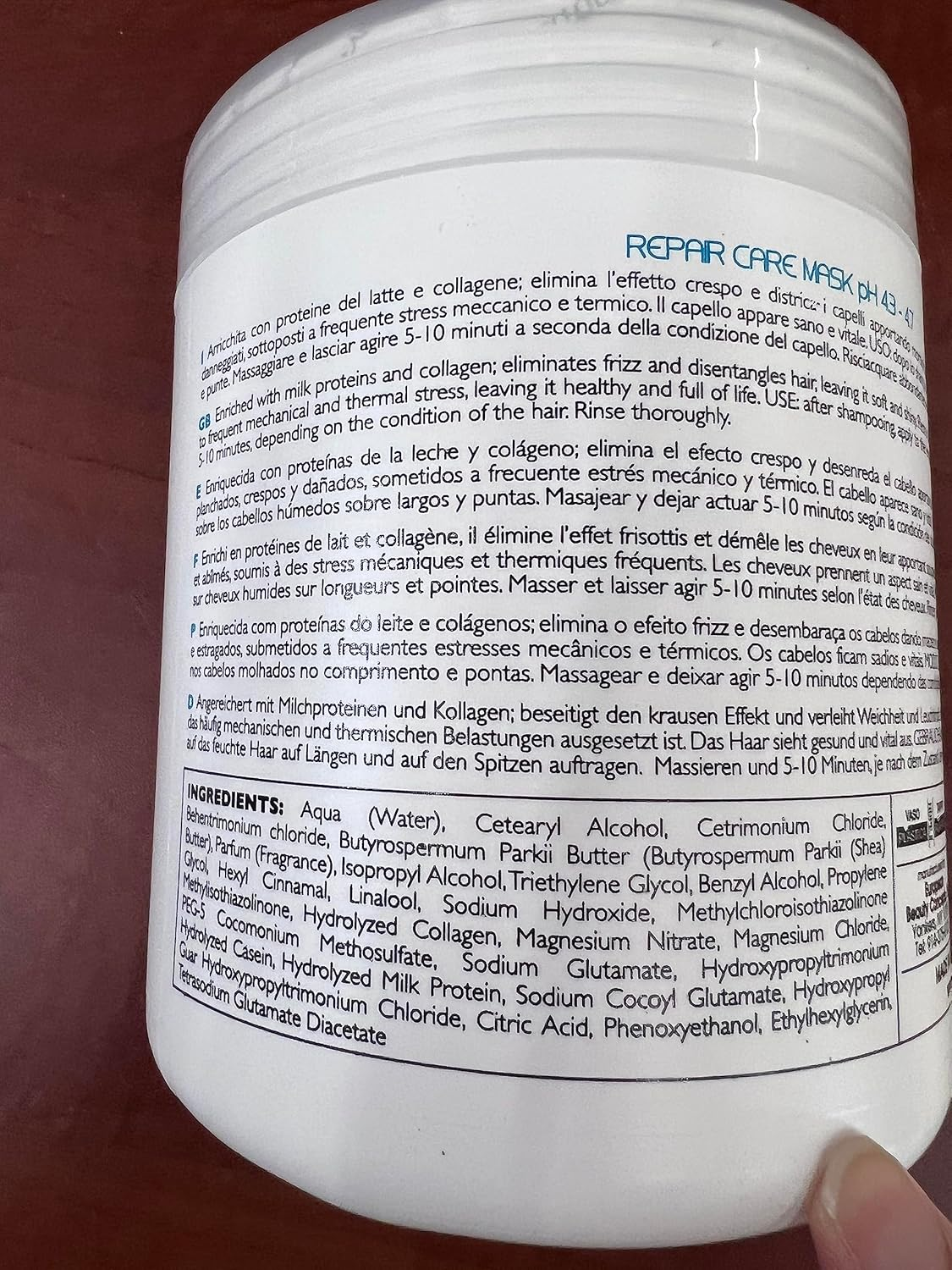 Ever Ego Repair Care Milk Collagen Mask 1000Ml 33.8Oz image number 1