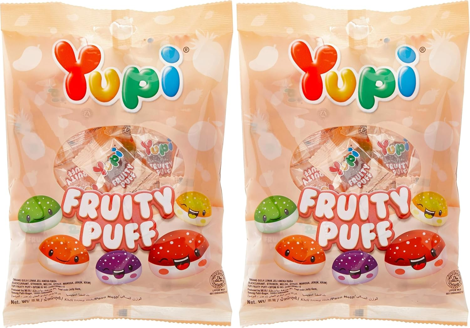 Yupi Fruity Puff Candy 120 G (Pack of 2) image number 5