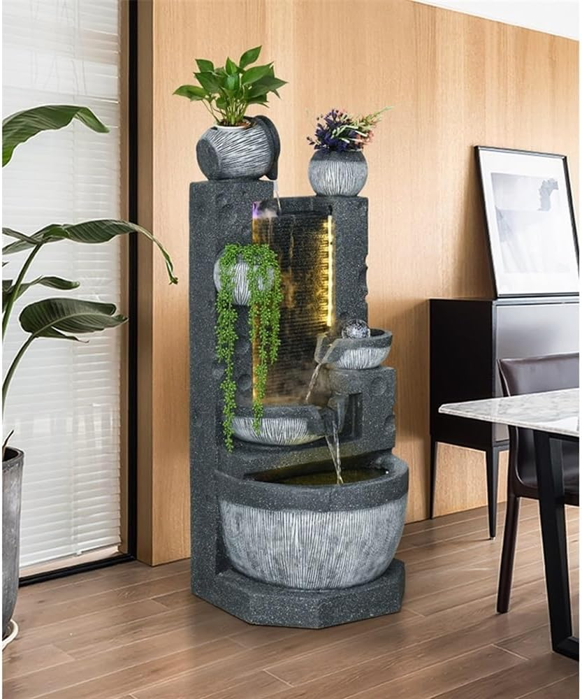 Outdoor Fountain Feng Shui Water Curtain Living Room Courtyard Feature European Luxury image number 2
