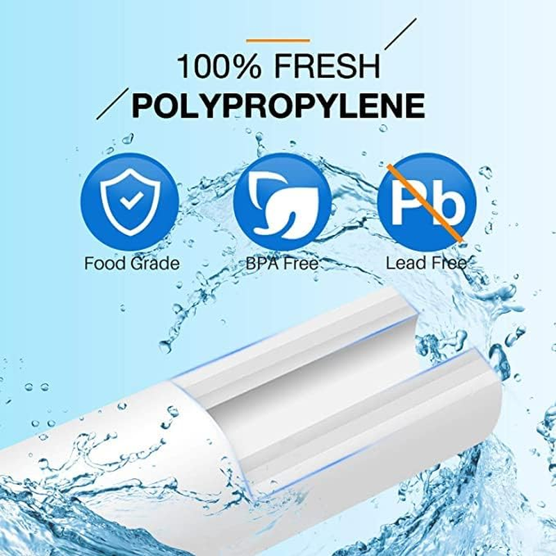 4 X Big Blue 5 Micron Sediment Water Filters Cartridges 4.5" X 20" image number 2