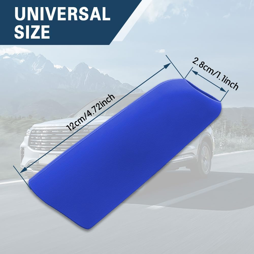 Car Handbrake Cover Gear Shift Knob Cover, Auto Comfortable Grip Handbrake Cover, Silicone Handbrake Cover for Most Vehicle Handbrake - Black image number 4