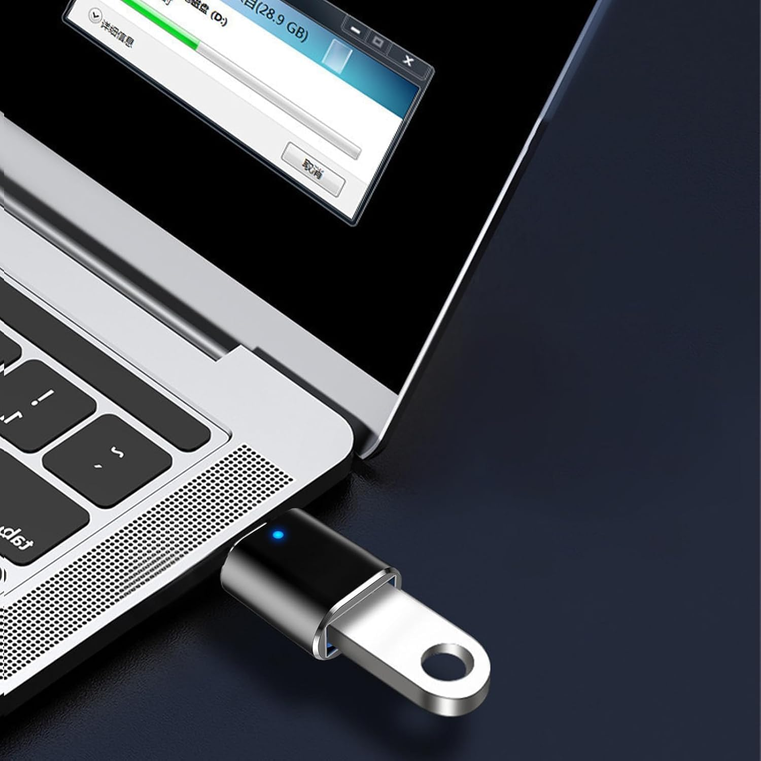 3Pcs USB Type C to USB Adapter, OTG USB Type C Adapter Converter for Macbook Pad Mobile Phone Universal Mouse Keyboard USB3.0 Data (3-Pack)