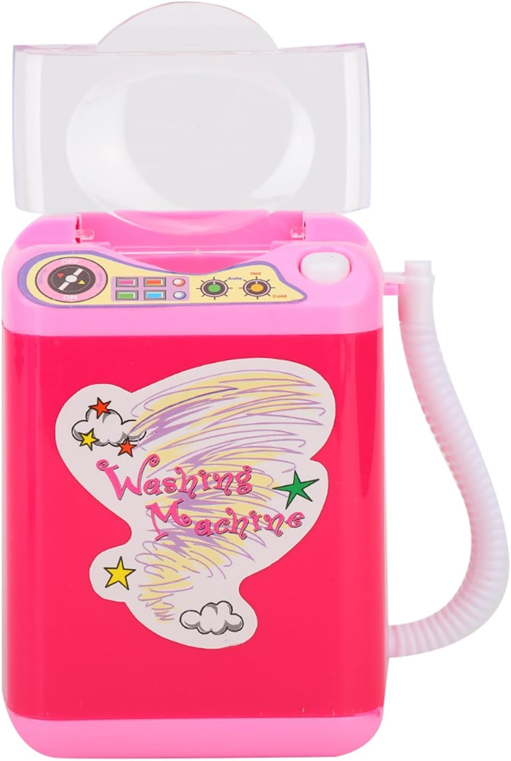 RIZGHWOY MINI ELECTRIC BRUSH WASHER with DEHYDRATION FUNCTION for MAKEAGE TOOL OPERATION of a Button, Rose Red 3.9 X 3.1 X 4.3In (Roseate)