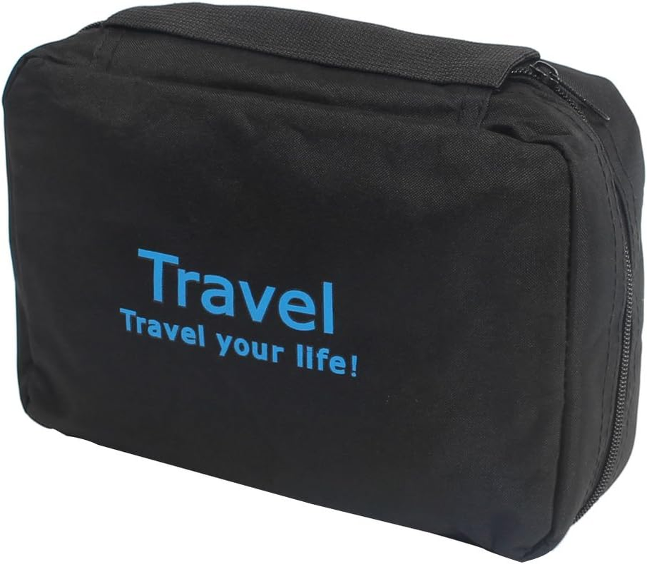 Toiletry Cosmetic Makeup Storage Wash Organizer Hanging Bag Black (Id: E6B B75 3Ae A6A D46, Multiple Colors, Small, Wire Collated