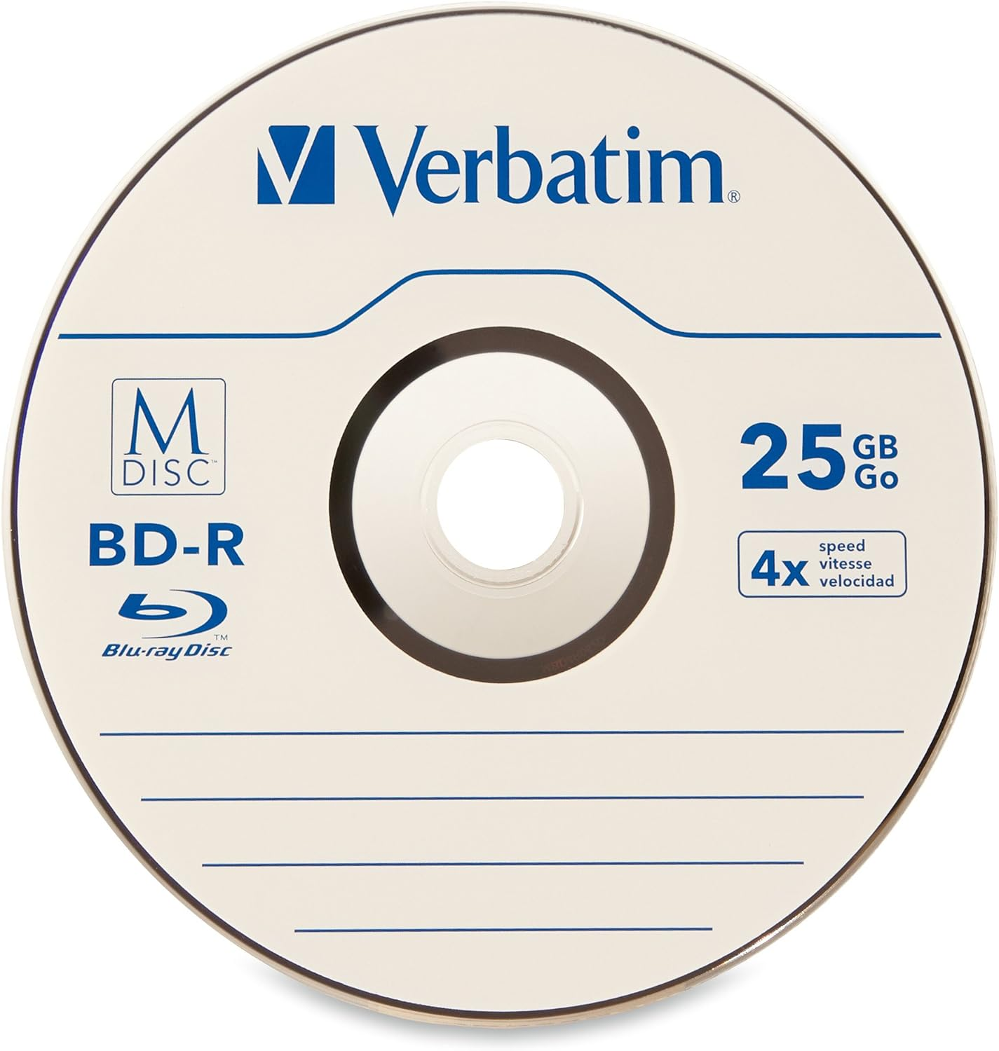 Verbatim M-Disc BD-R 25GB 4X with Surface - 25Pk Spindle - 98909 image number 1