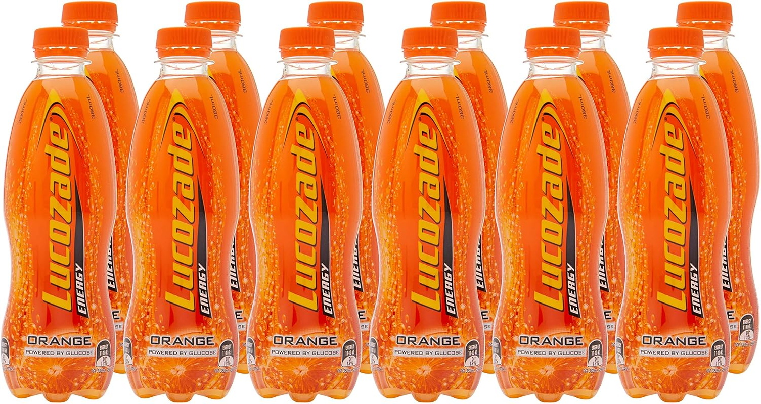 Lucozade Orange Energy Drink, 12 X 380 Milliliters image number 2