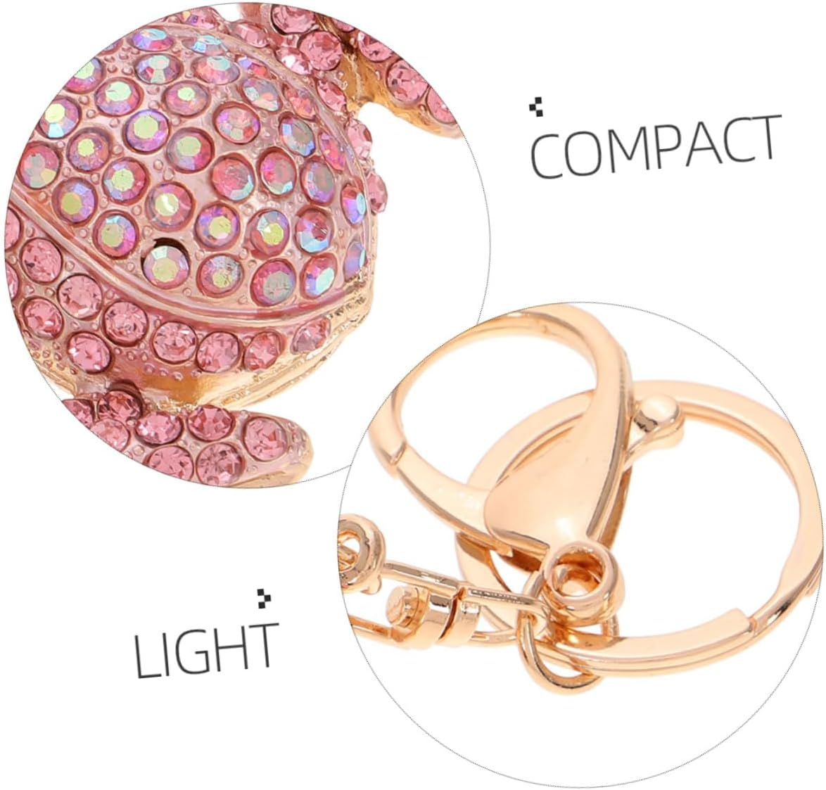 WOFASHPURET 2Pcs Animal Keychains Frog Bag Pendant Keyring Plushies Handbag Chain Cute Keychain Pendant Decoration Fashionable image number 1