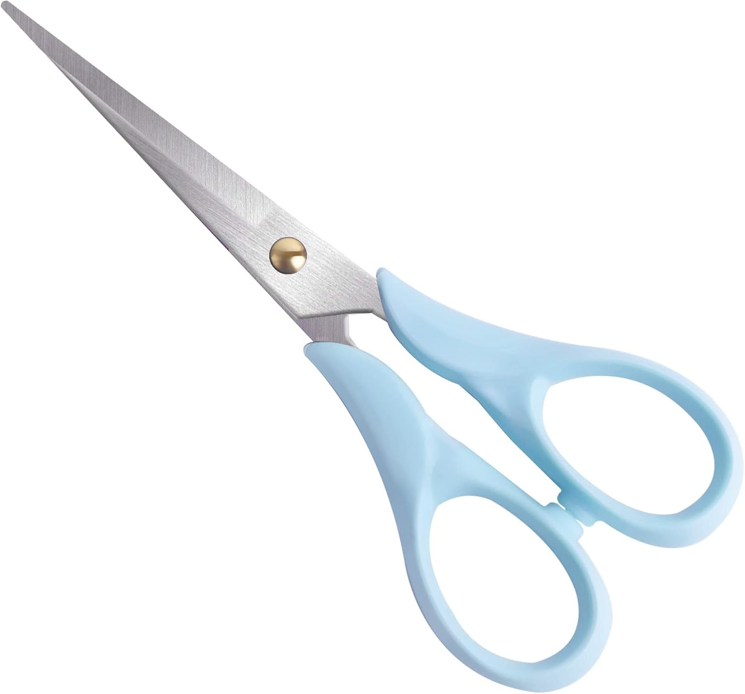 Scissors Blue, Stainless Steel Blade with Acrylic Handle, All Purpose Scissor for Office, School, Home, Fabric Shears, Tijeras