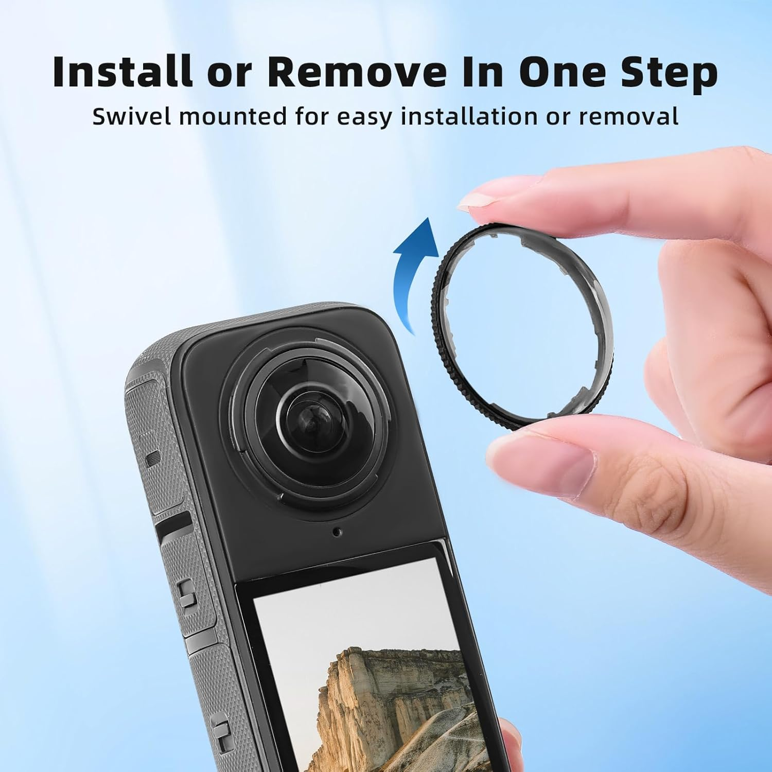 Flymile Premium Lens Guard for Insta360 X4 Camera - High Transparency Tempered Glass Protector, Anti-Scratch Accessory image number 4