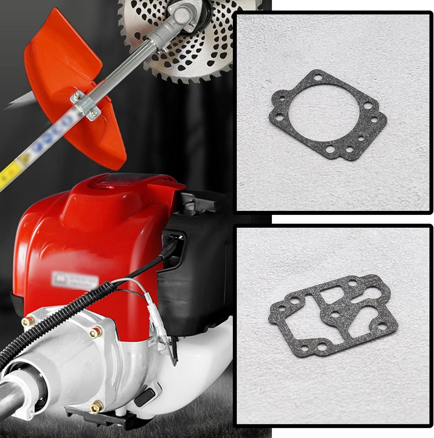 Emsea 2 Sets Carburettor Diaphragm Repair Kit Compatible with Walbro WYJ Series Compatible with HONDA GX25 GX35 HHB25 HHH25 Chainsaw Replaces K20-WYJ image number 2