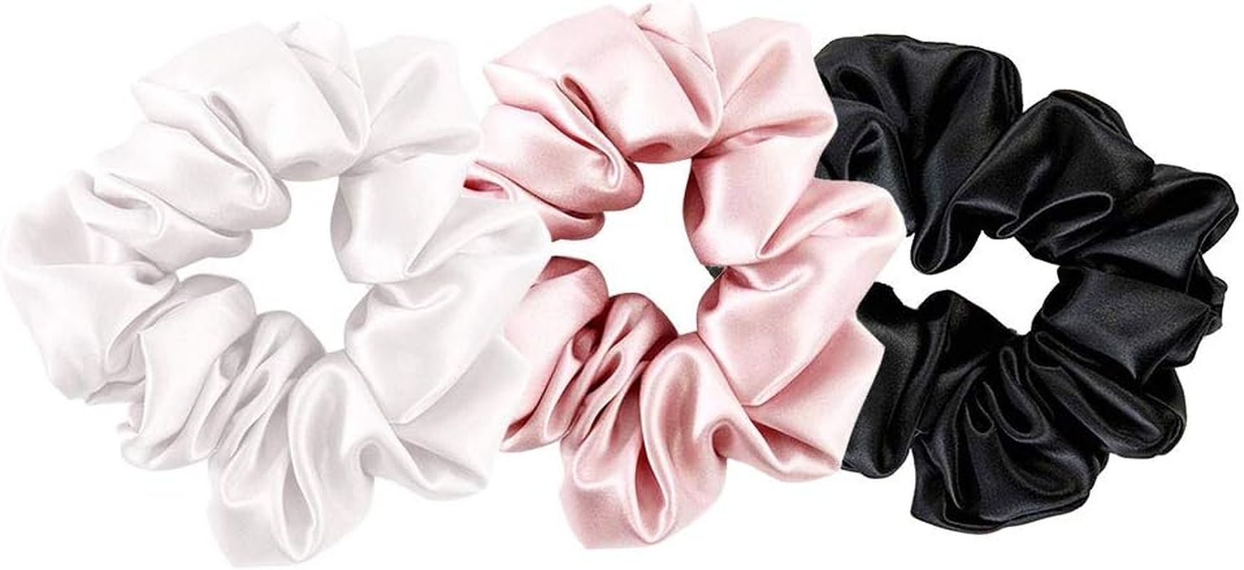 THXSILK Hair Silk Scrunchies Elastic Hair Bands Scrunchy Hair Ties Ponytail Ropes for Women Hair Accessories &ndash; 10 Colors image number 6
