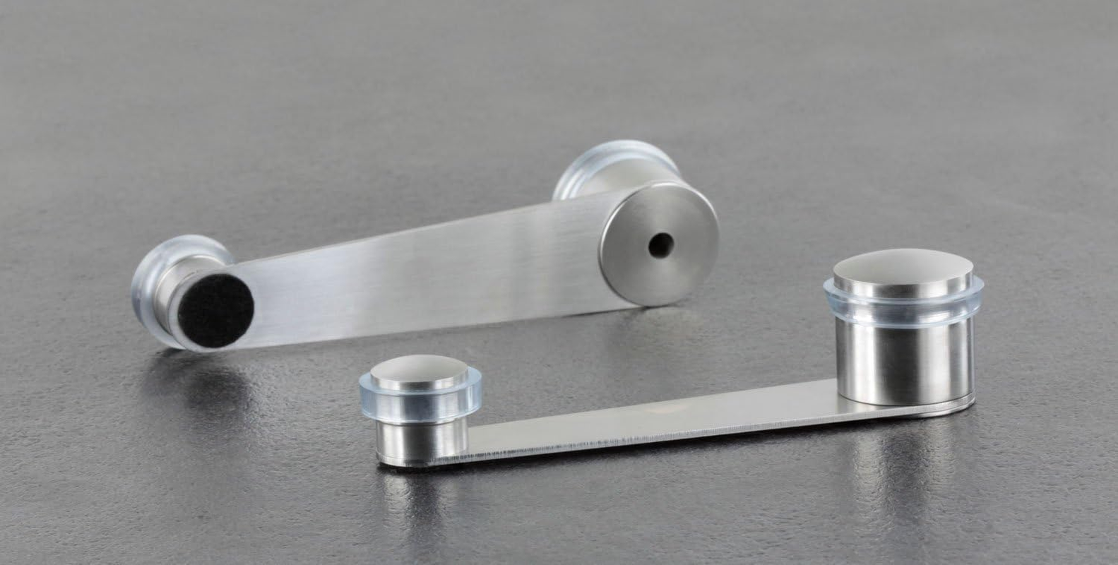 EVI Herrajes I-152-T &ndash; RETAINER Door Stop, Matt Inox Finish (Stainless Steel) Transparent Rubber image number 4