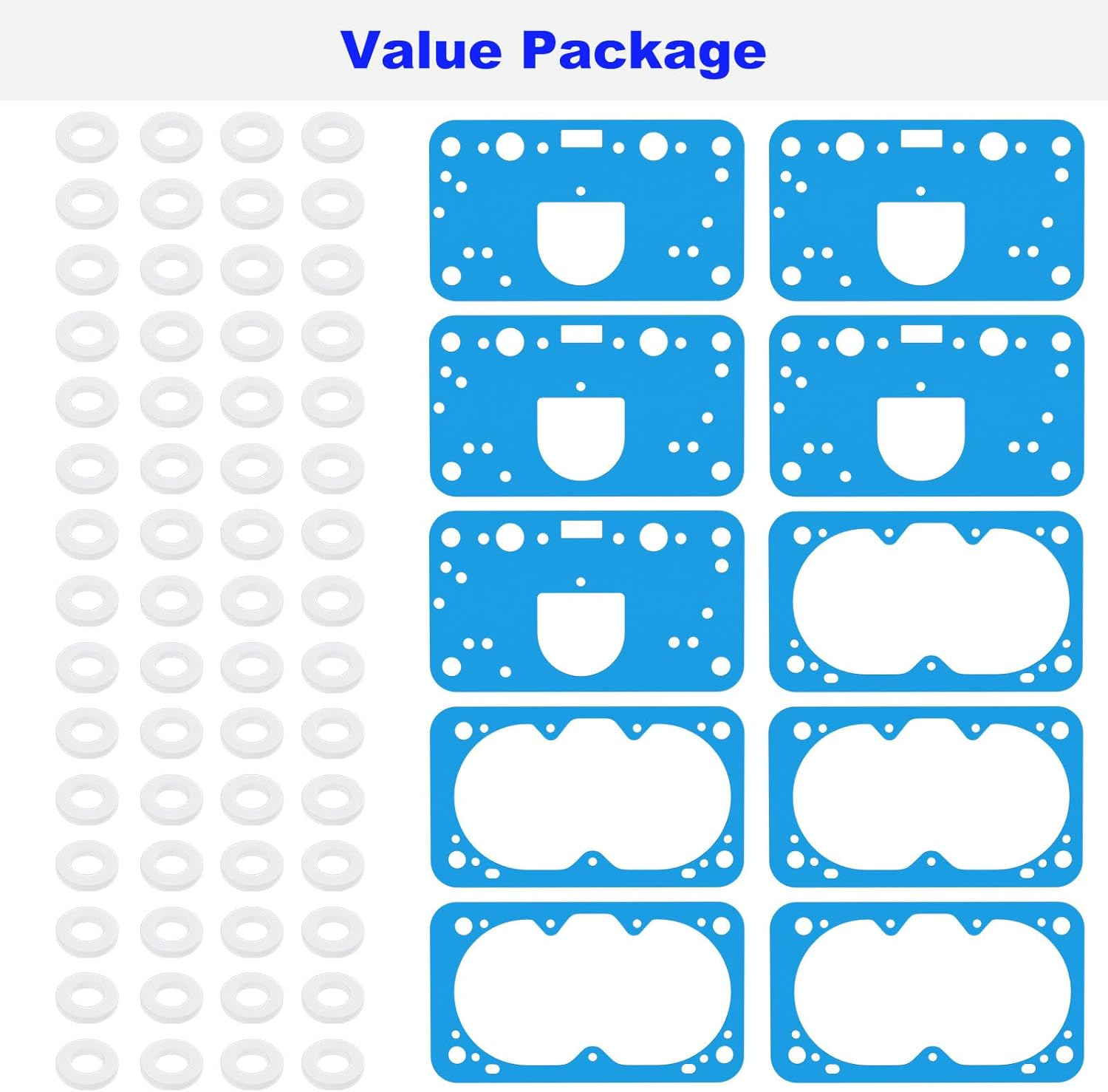 4150 Carburetor Rebuild Kit Gasket, Fuel Bowl Gasket Kit Replacement for Holley 8-2000 M2300 4150 8-2000QFT Fit Holley Carburetor Fuel Bowl Jet Kit