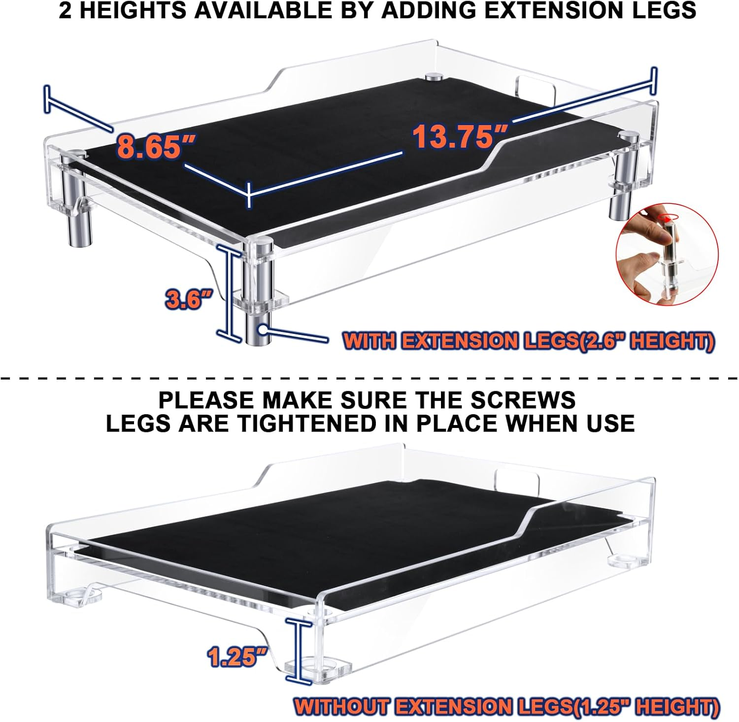 Beautyflier Raised Dog Feeder Stand Elevated Holder for Automatic Cat & Dog Feeders Pet Water Bowl Dispenser Stand Adjustable Fits Small Jugs Holds 5KG, Black (Holder ONLY)