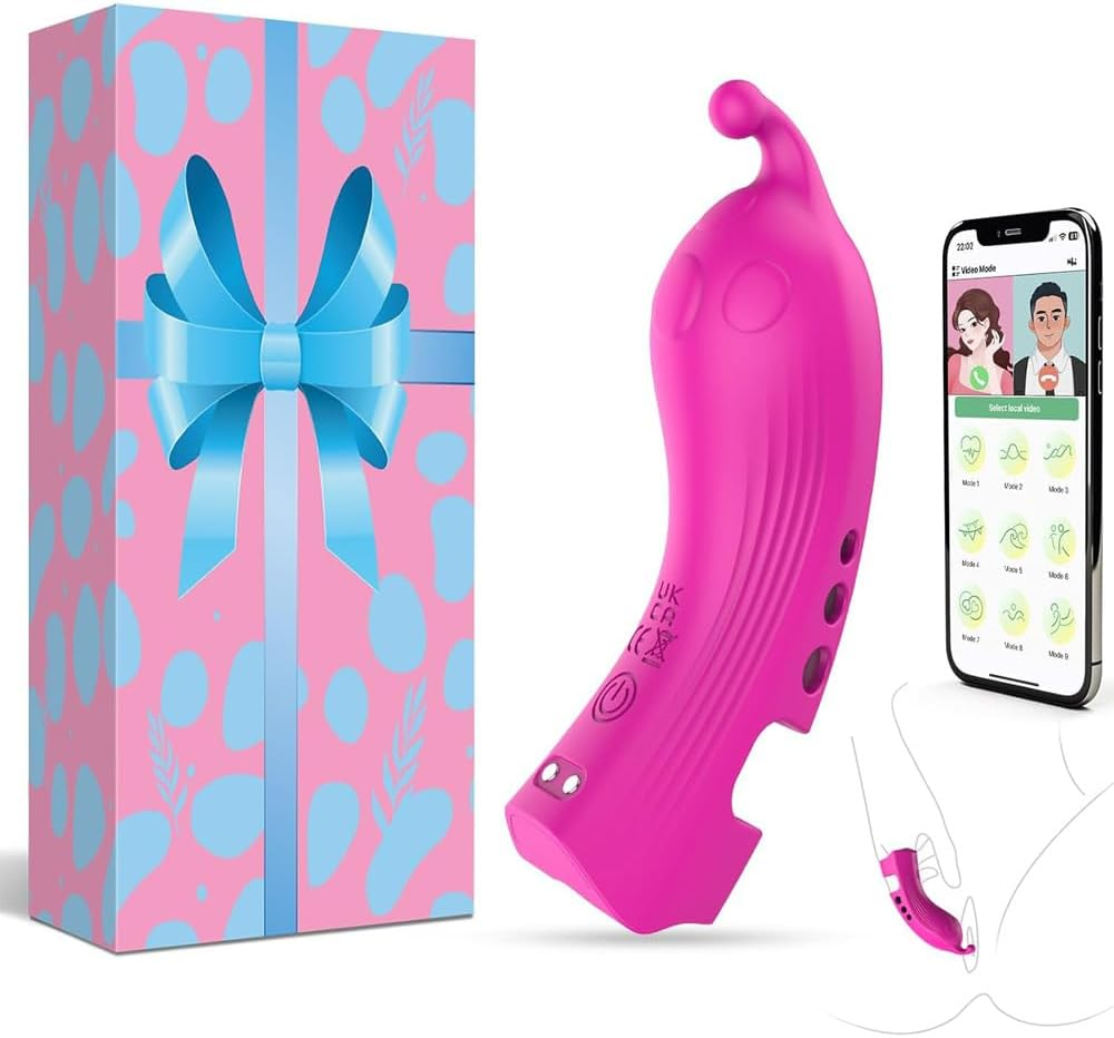 Finger Vibrator Women Sex Toys for G Spot Clitoral Stimulator, Couples Sex Toys with 9 Vibrations, Rechargeable Mini Rabbit Vibrator Female Adult Toys, Clit Vibrators Adult Toys for Women Pleasure