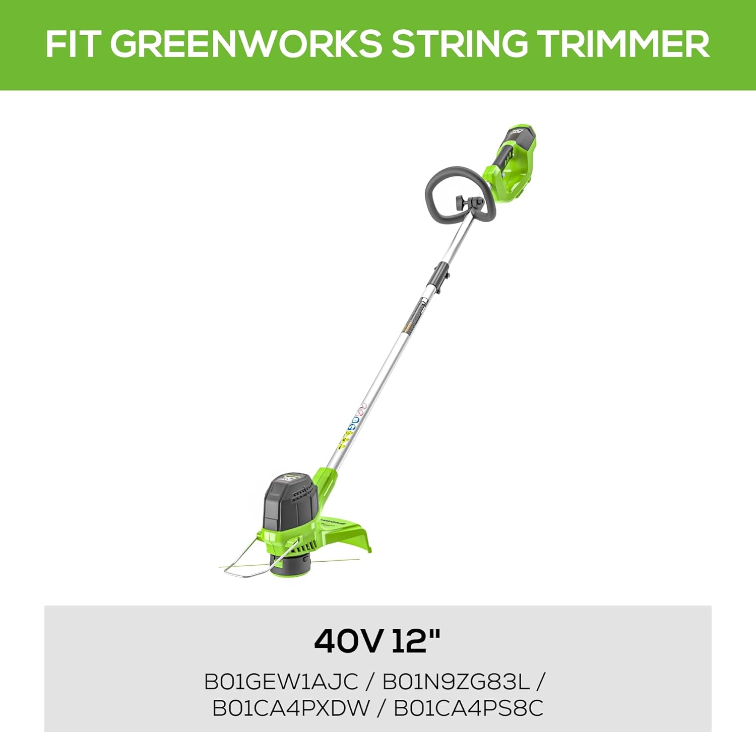 Greenworks 0.065" Dual Line Replacement String Trimmer Line Spool, 3 Count (Pack of 1)