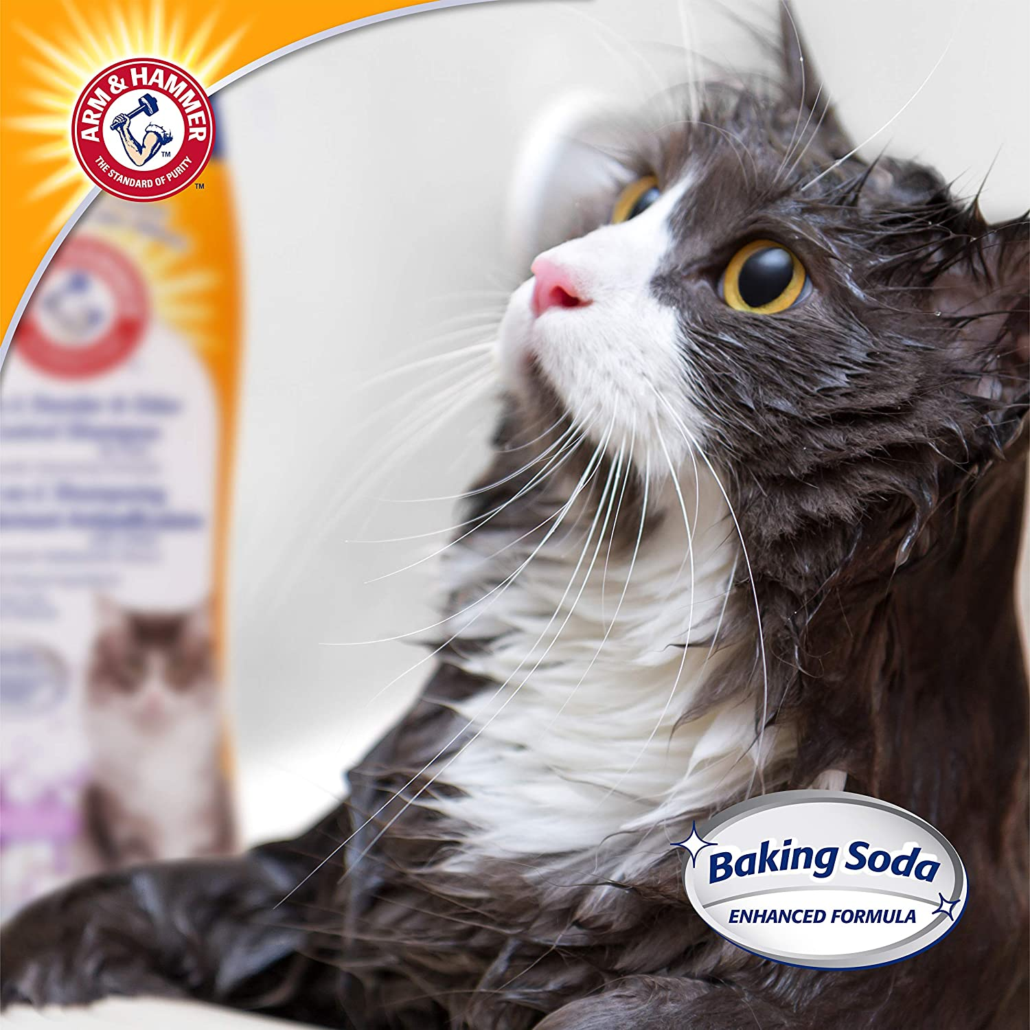 Arm & Hammer 2-In-1 Dander and Odor Control Shampoo for Cats 591 Ml image number 4