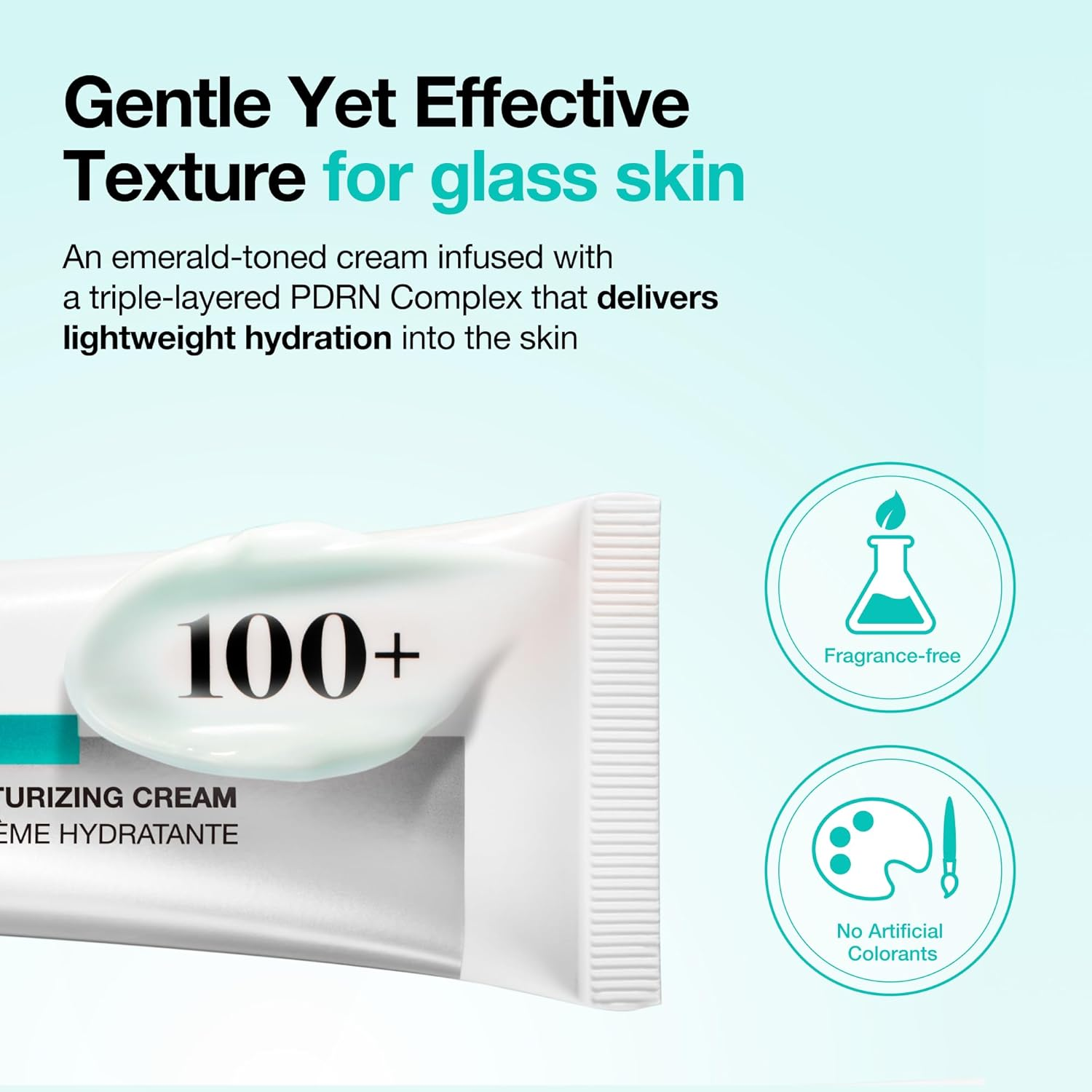 Anua PDRN Hyaluronic Acid 100 Moisturizing Cream, Lightweight Hydrating Moisturizer with Salmon PDRN, Hyaluronic Acid, Collagen for Glass Skin, Korean Skin Care (60Ml / 2.02 Fl. Oz) image number 5