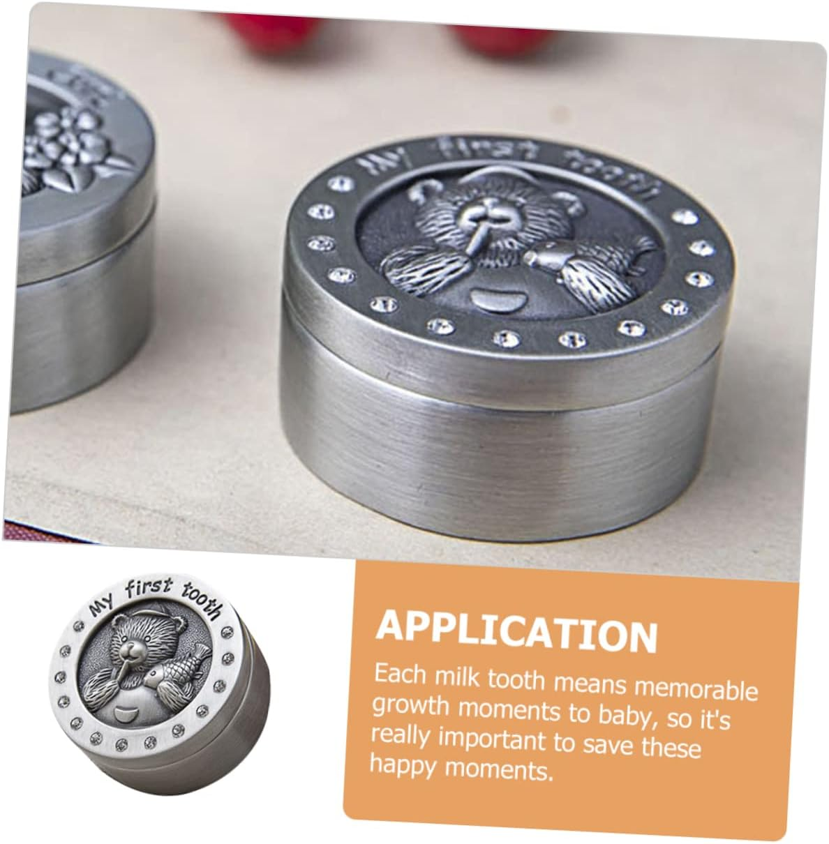 VANZACK and Girls Tooth Collection Organizer Deciduous Tooth Storage Box for Boy Girl Keepsake image number 2