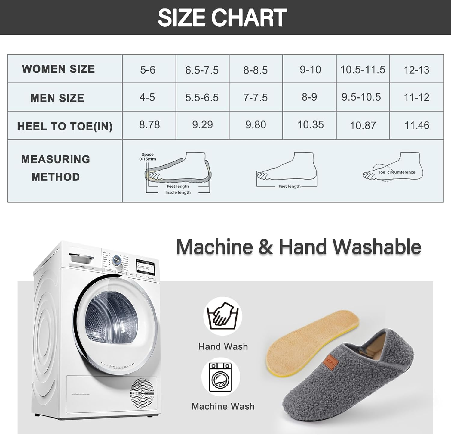 ATHMILE Slippers for Women Men House Slippers Slip on Barefoot Shoes Slipper Socks Slippers for Indoor Bedroom Yoga Outdoor Dark Grey image number 5