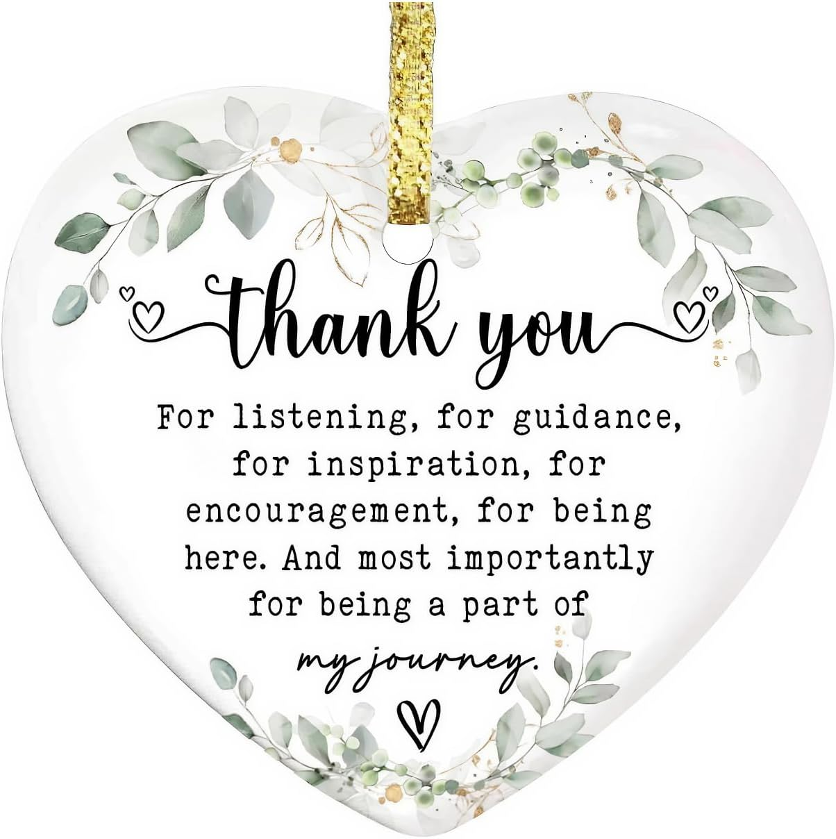 YOJAWE Christmas Ornaments &ndash; Ceramic Hanging Decor for Home, Engagement, Wedding, New Home, Anniversary, and More image number 2