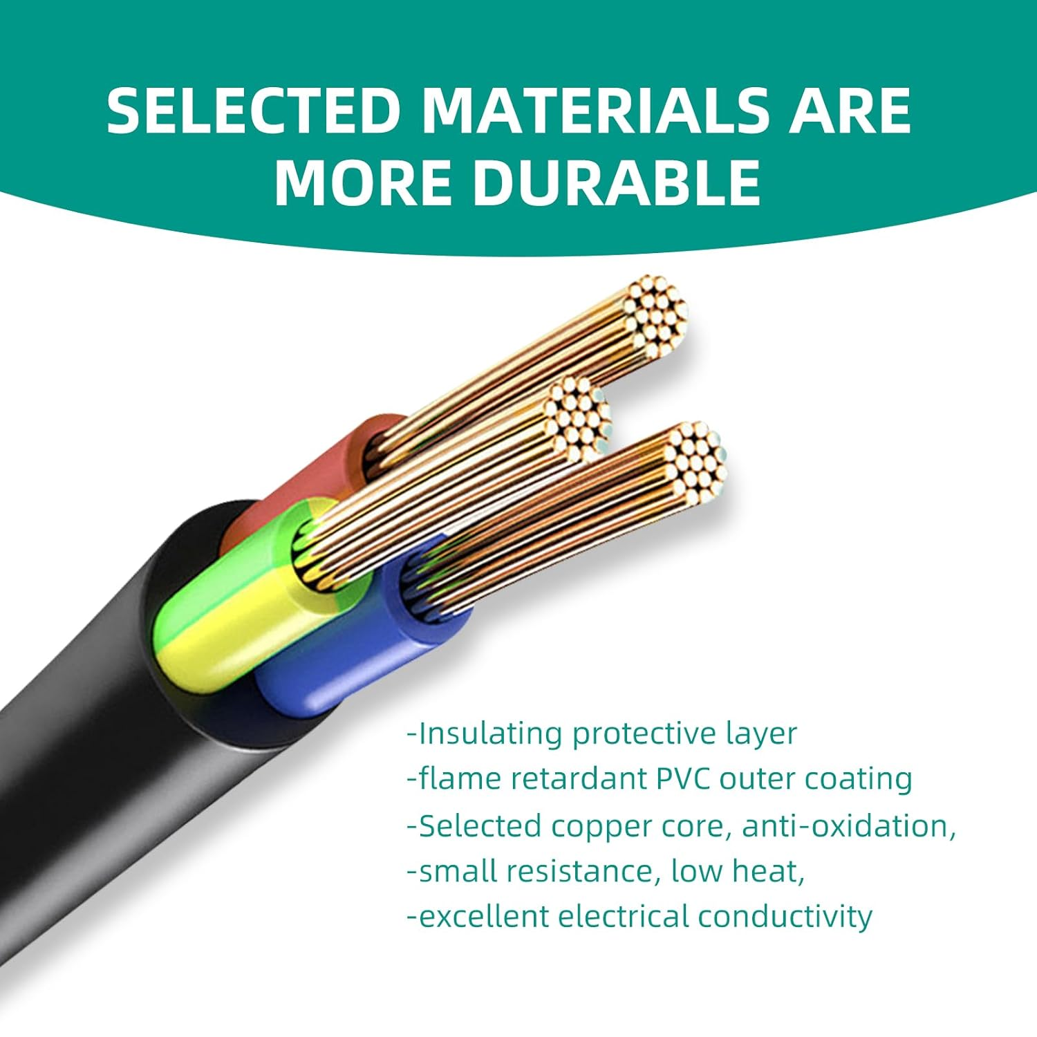 3M/10Ft 3 Prong Universal Treadmills AC Power Cord, Fit for PC Computer,Tv,Printer,Scanner,Samsung,Philips,Lg,Asus,Acer,Dell,Laptop,Monitor and More LCD LED Plasma TV Power Charging Cable Replacement image number 1