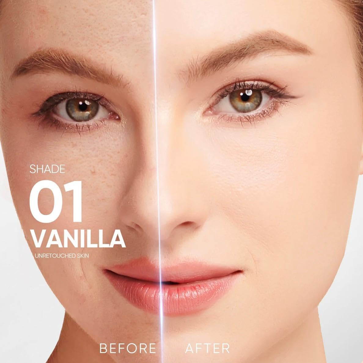 Skintific Perfect Stay Velvet Matte Cushion, Oil-Absorbing, One-Tap High Coverage, Natural-Looking Finish (01 Vanilla) image number 2