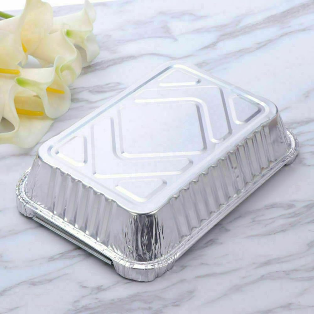 20X BBQ Aluminum Foil Grease Drip Pans Recyclable Grill Catch Tray for Weber