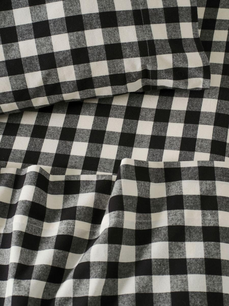 Linen House Wren Sheet Set, Black, King Single Size