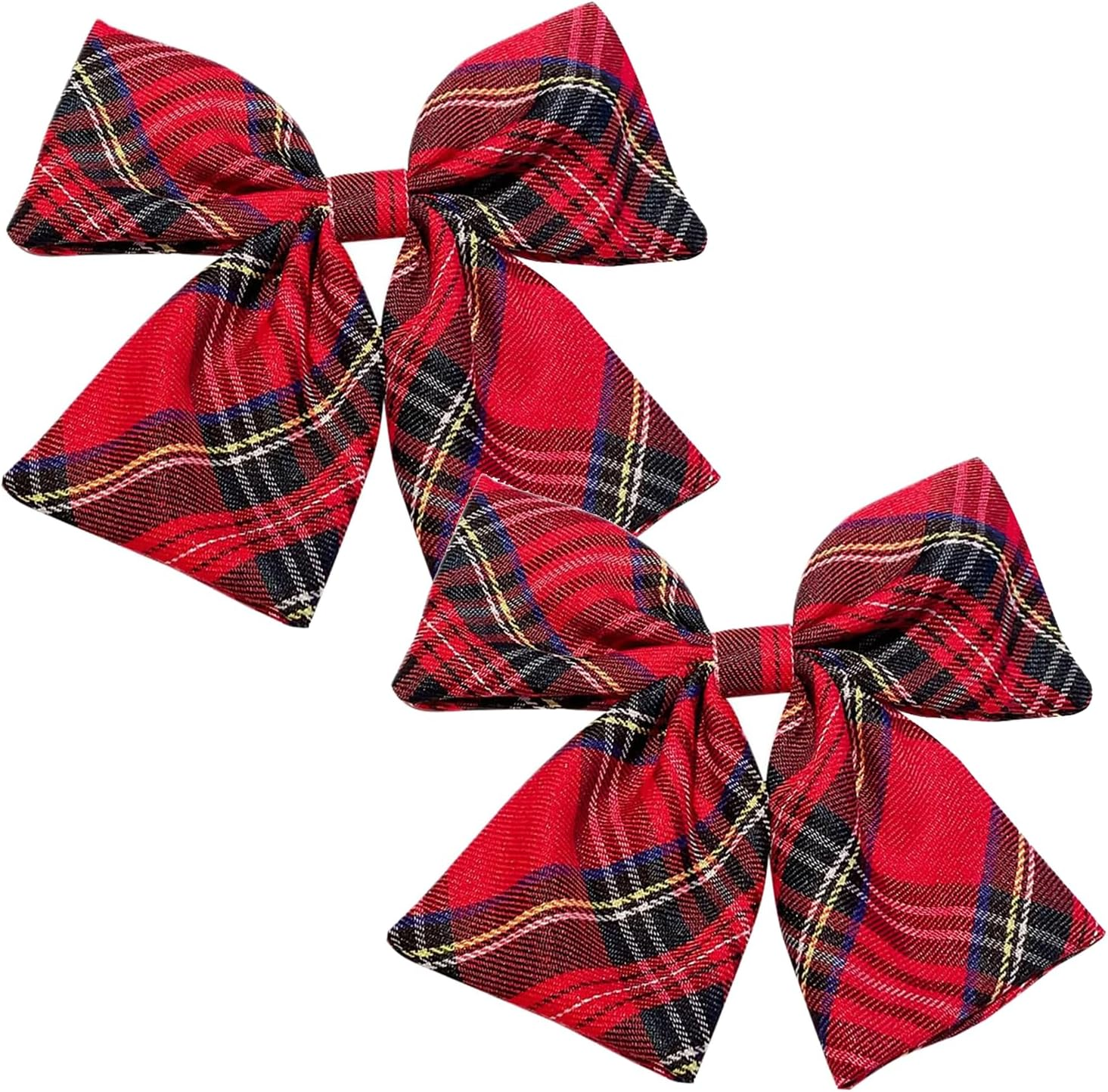2PCS Tartan Bow Knot Hair Clips &ndash; Classic Scottish Plaid Hair Accessories for Women & Girls, Secure & Elegant Clips for Daily Wear image number 2