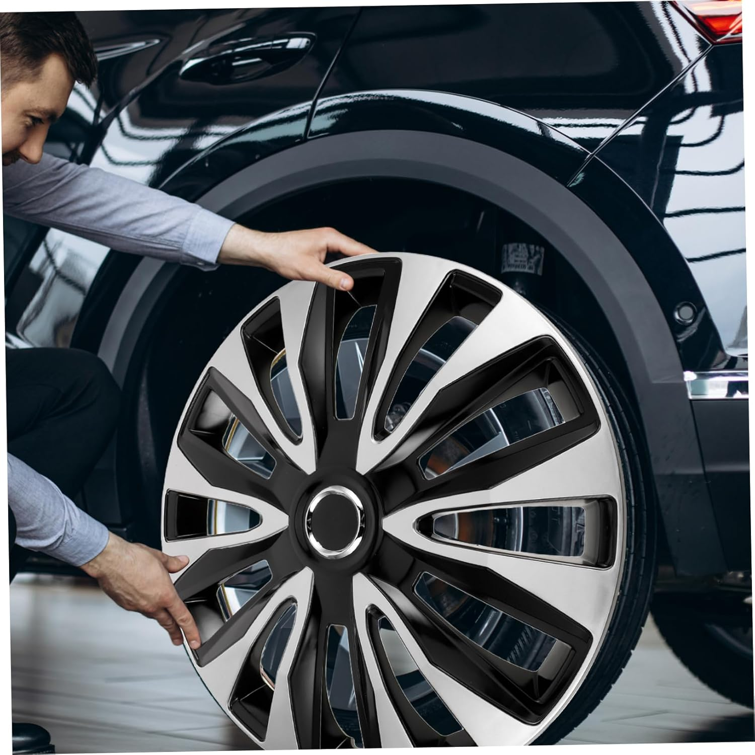 CIYODO Wheel Hub Covers Durable Automotive Wheel Caps for Enhanced Elegant Design Reliable Performance Fits Standard Rims image number 4