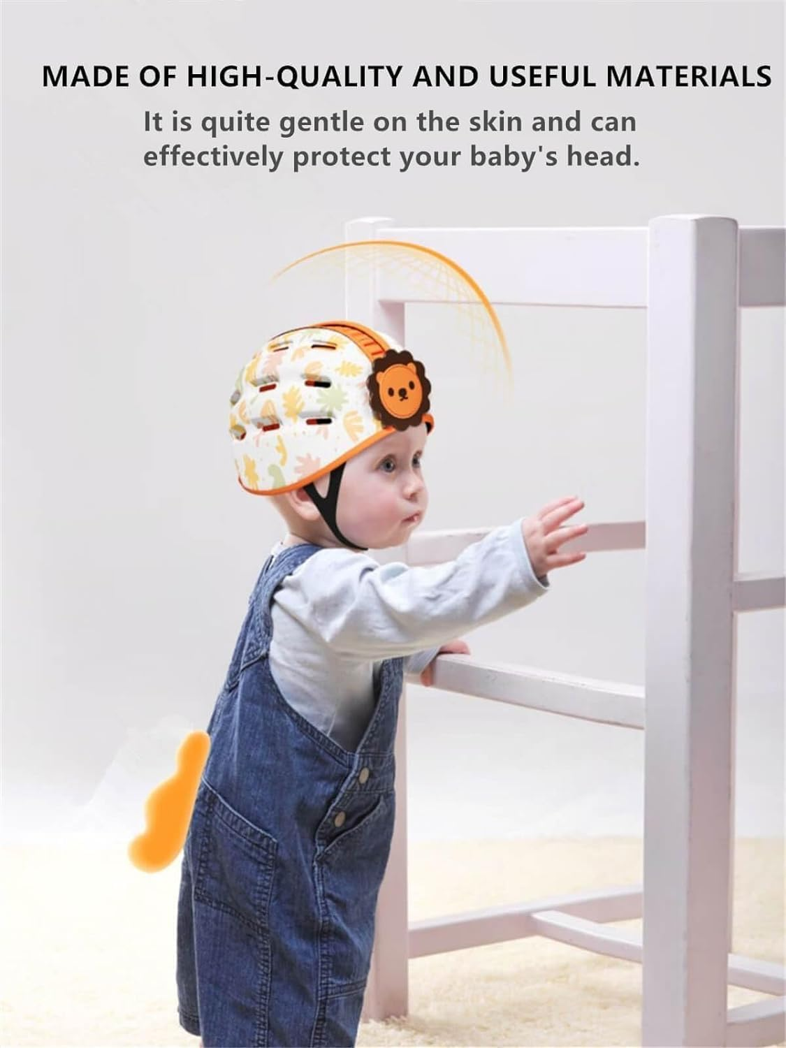 ZONEY Baby Helmet for Crawling Walking - Breathable Baby Head Protector for 1-2 Years, Infant Safety Helmets for Toddler Walking, Expandable and Adjustable, Ultra-Lightweight image number 4