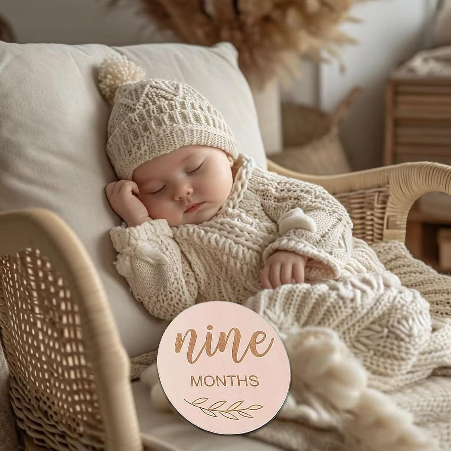 REGODI 14Pcs Baby Milestone Cards & Announcement Sign, Newborn Growth Photography Props, Monthly Baby Photo Gift Sets for Boys and Girls, Baby Photography Accessories image number 5