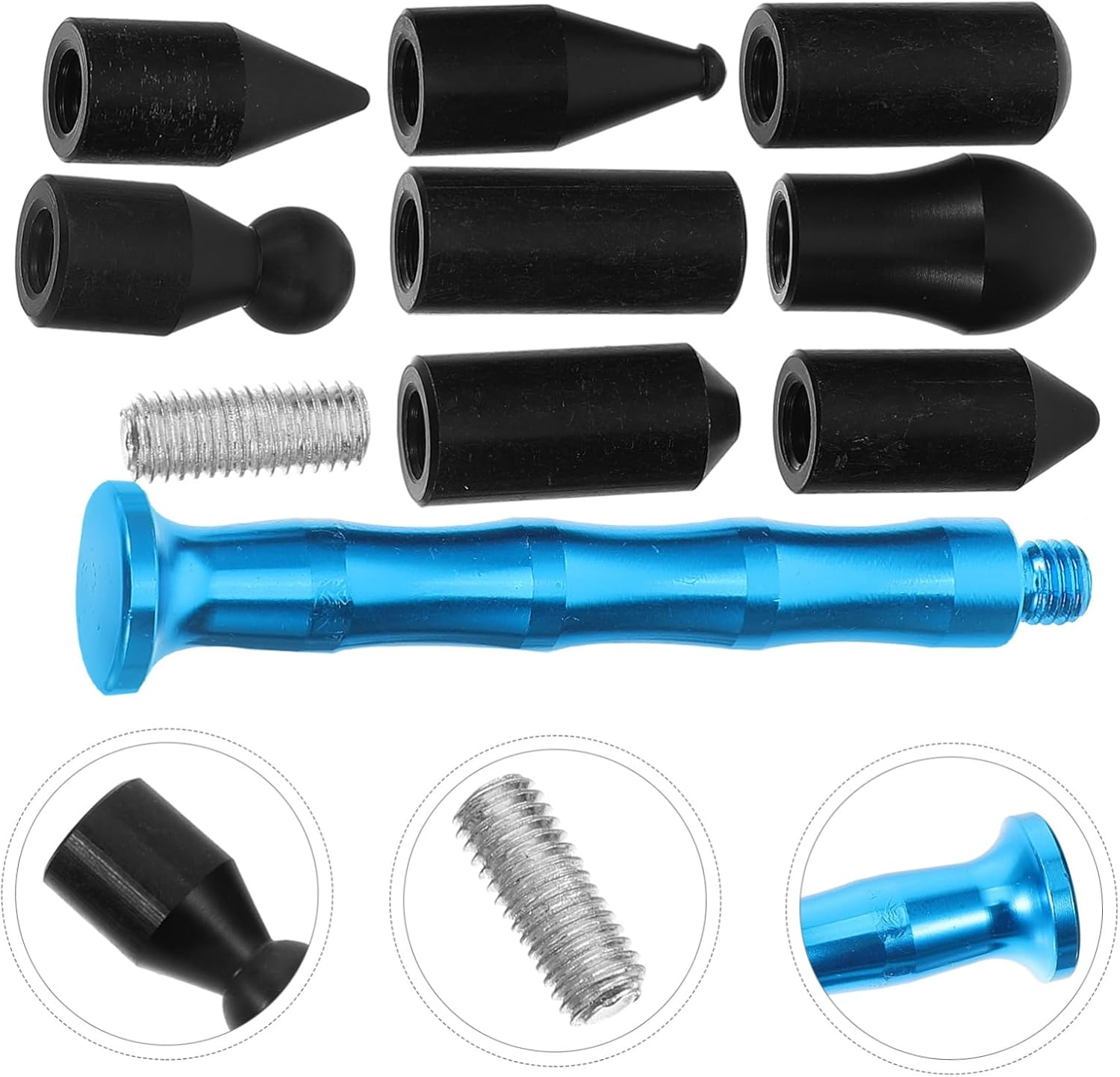 ASAKKURA 3Sets Automotive Dent Removal Kit Tool Tap down Pen Puller Auto Repair Tools for Body Surface image number 4