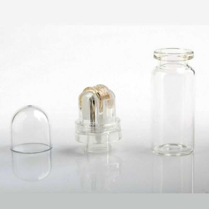 Micro Needling Serum Applicator Hydra Roller HR64-64 Gold Titanium Needles with 10Ml Ampoule image number 2