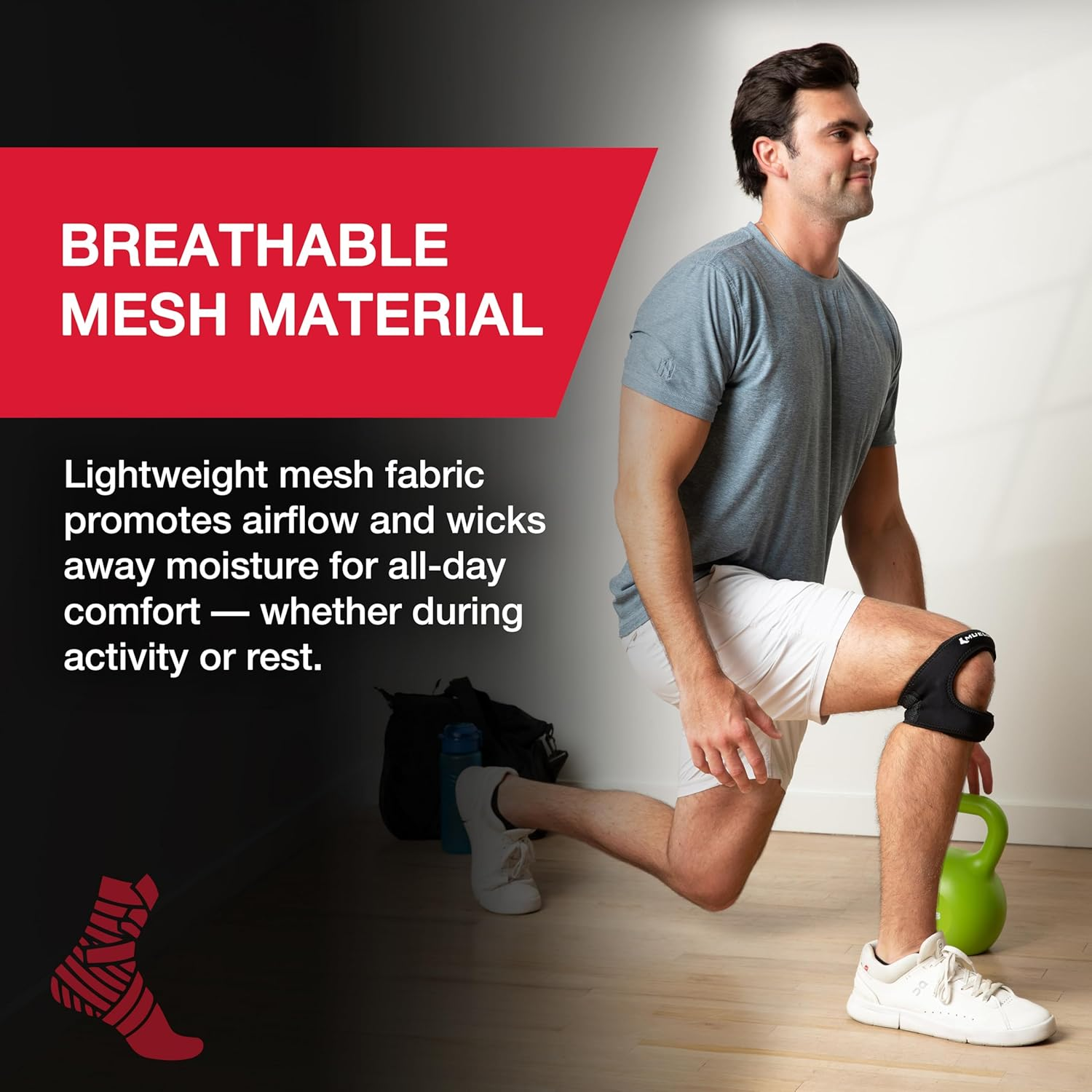 Mueller Max Knee Strap, Black OSFM