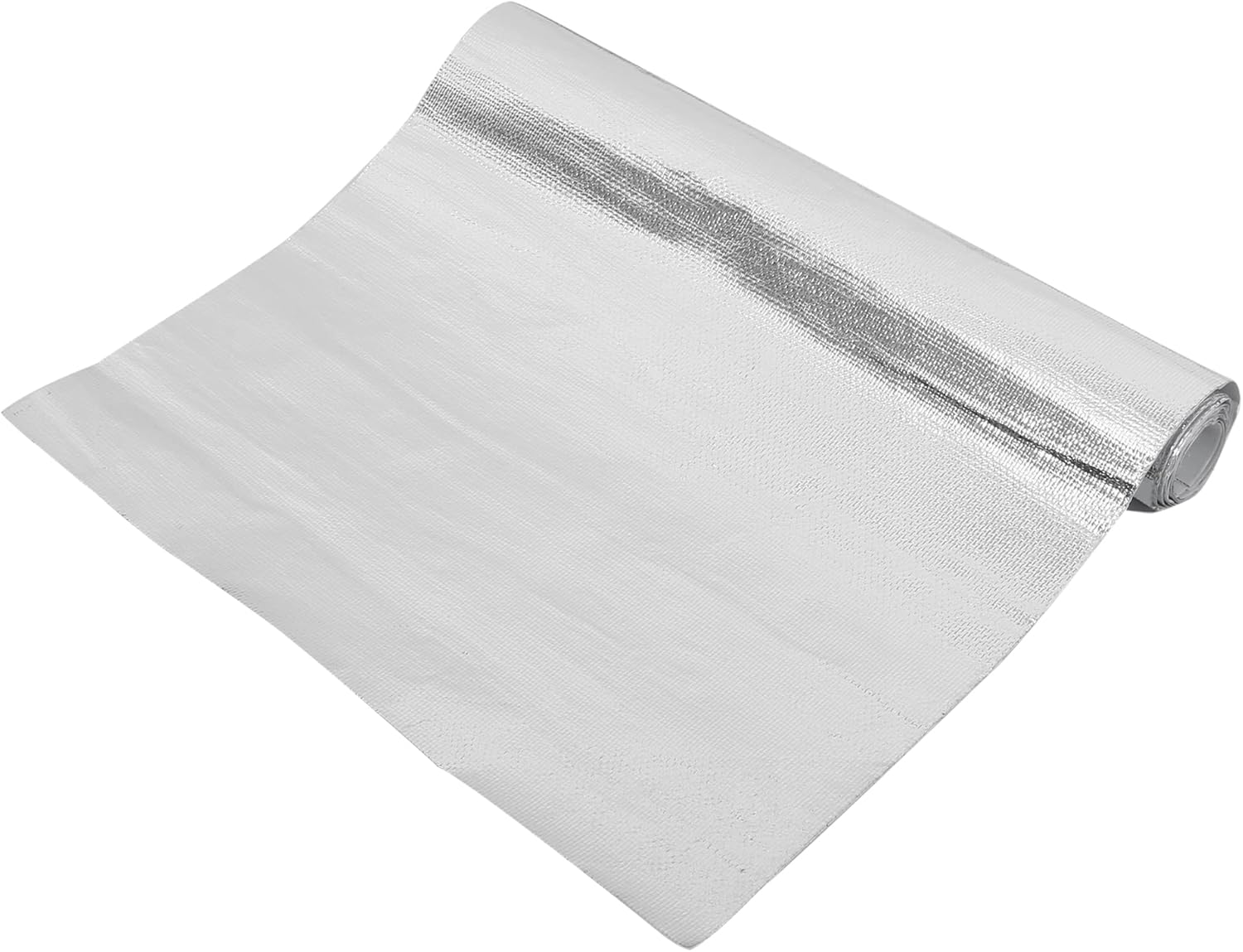 X AUTOHAUX Car Heat Shroud 24'' X 12'' Aluminized Heat Shield Mat Thermal Barrier Cover Protection Fiberglass Silver Tone image number 4