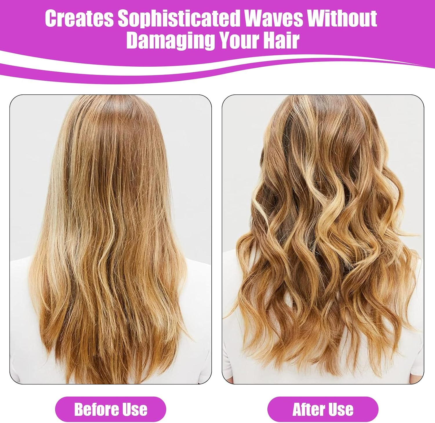 Curlers Pack of 30 Curls Wave Styling Kit Wave Formers with Styling Hooks Curlers without Heat Hair Curlers for Long Hair Short Hair (30 Cm) image number 5