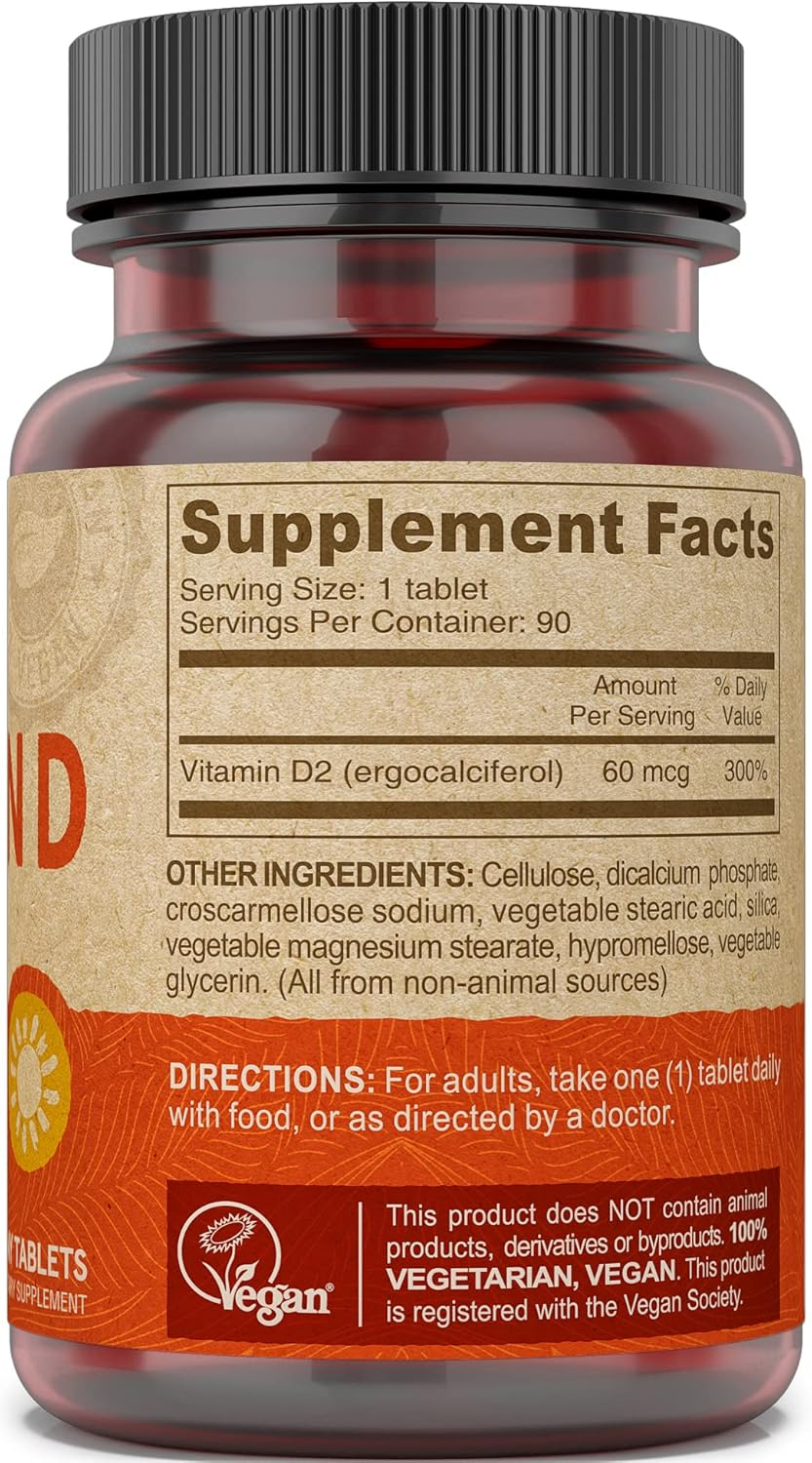 Deva Nutrition - Vegan Vitamin D2 800 IU - 90 Tablets image number 2