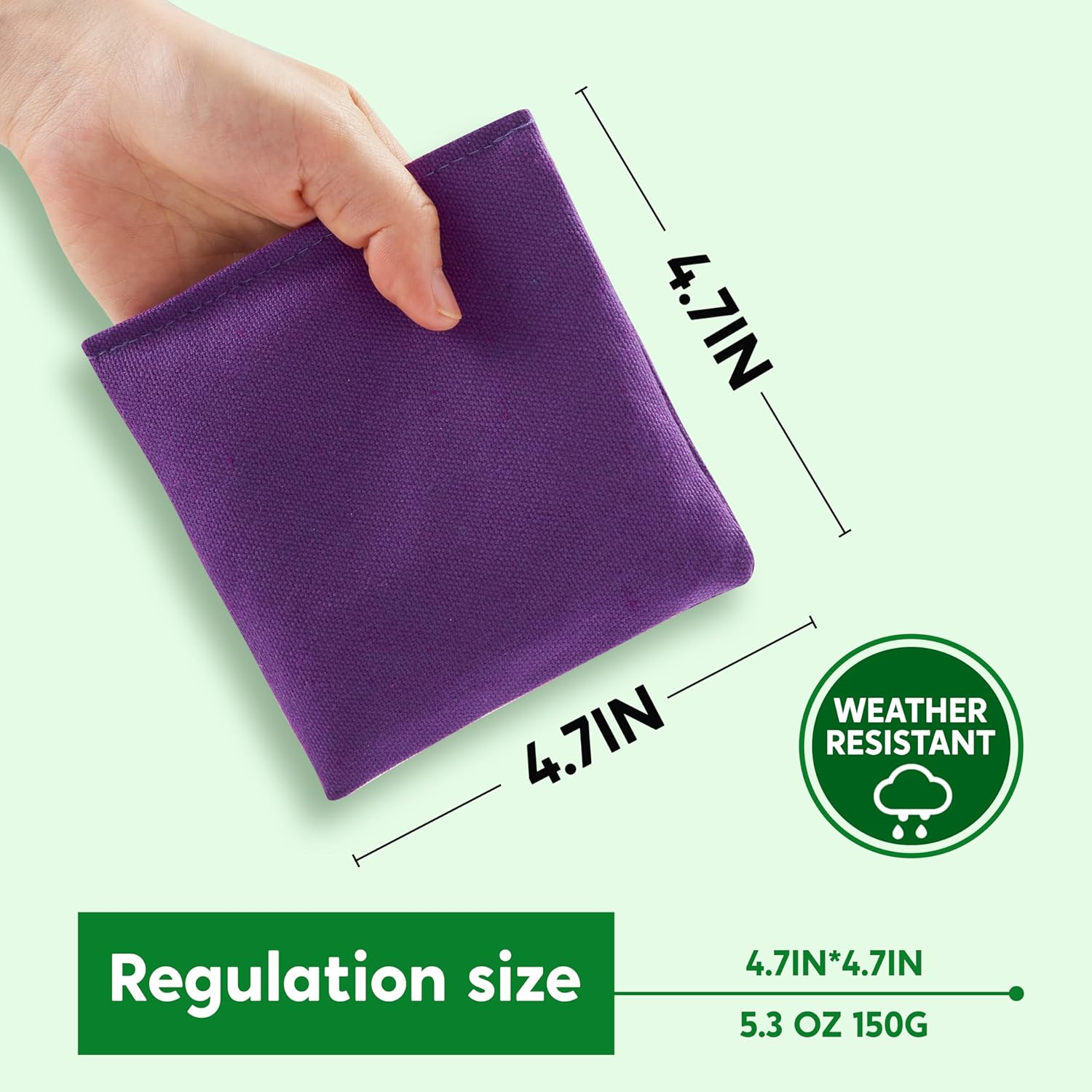 JOYIN 16 Pack Nylon Bean Bags 4.7 Inches Weather Resistant Fun Sports Outdoor Family Games Bean Bag Toss Carnival Toy Bean Bag Toss Game image number 2