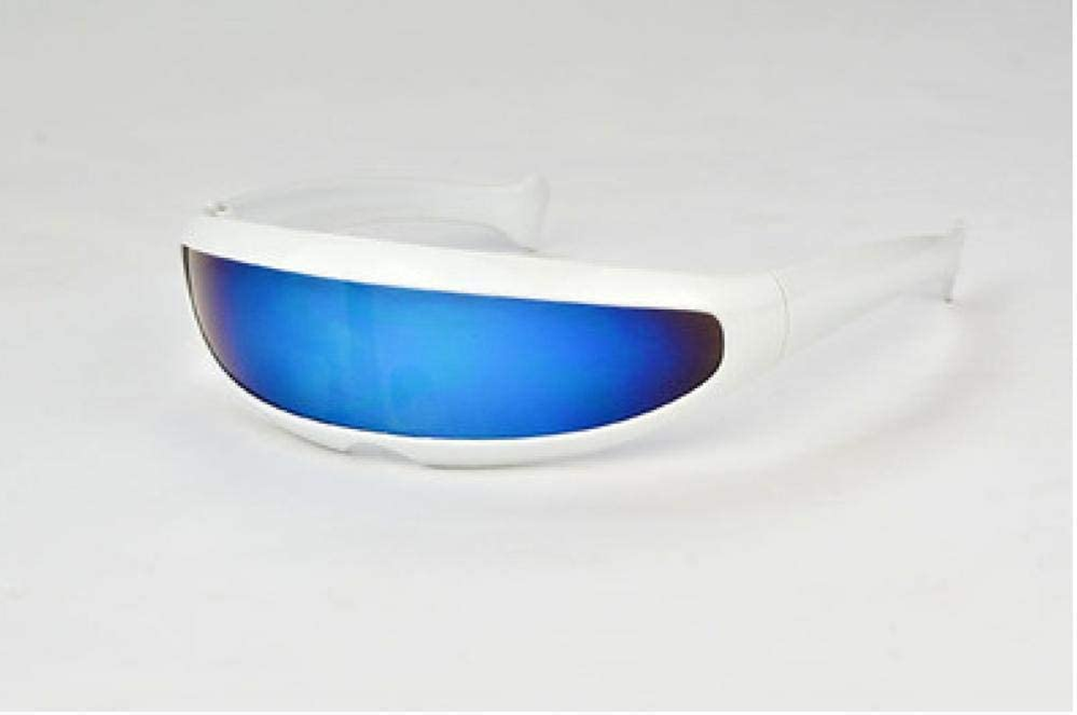 Novelty Futuristic Sunglasses Mirror Monoblock Glasses Costume image number 1