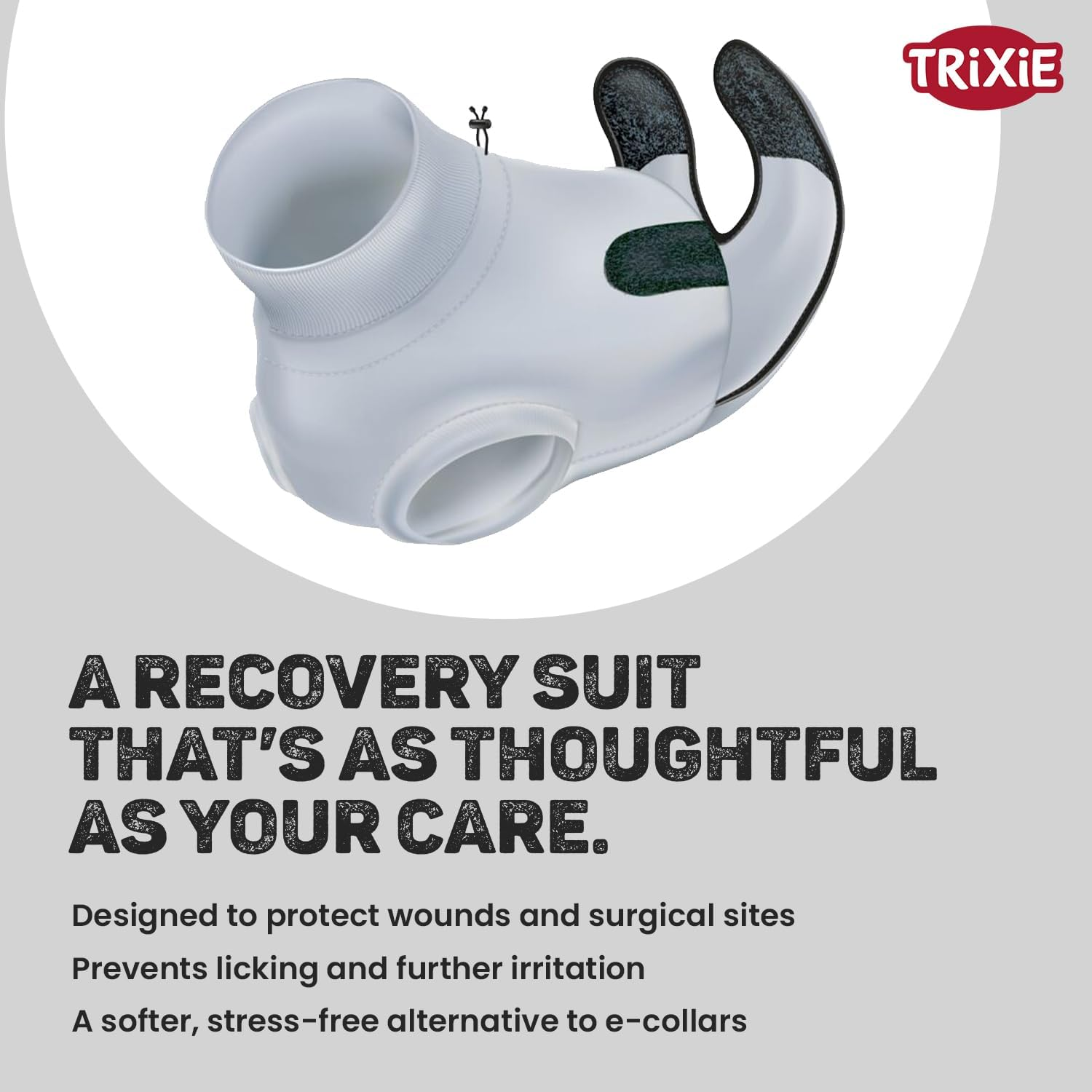 TRIXIE S M Medical Suit for Cats Post Intervention for Regeneration and Collar to Prevent Wounds image number 4