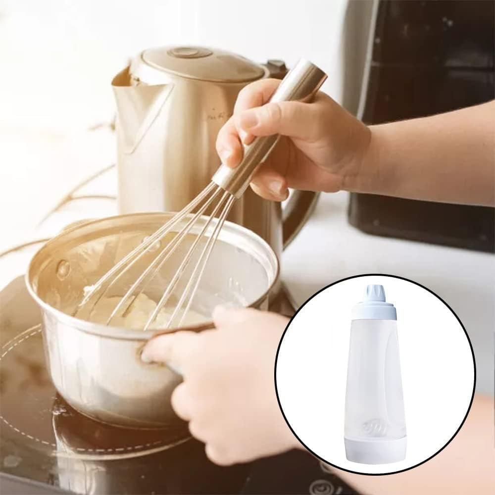 RROAD Hand Batter Dispenser Pancake Batter Mix Bottle Bottle Dispenser, for Cupcake Pancake Crepe Batter, Practical Home Kitchen Tools image number 2