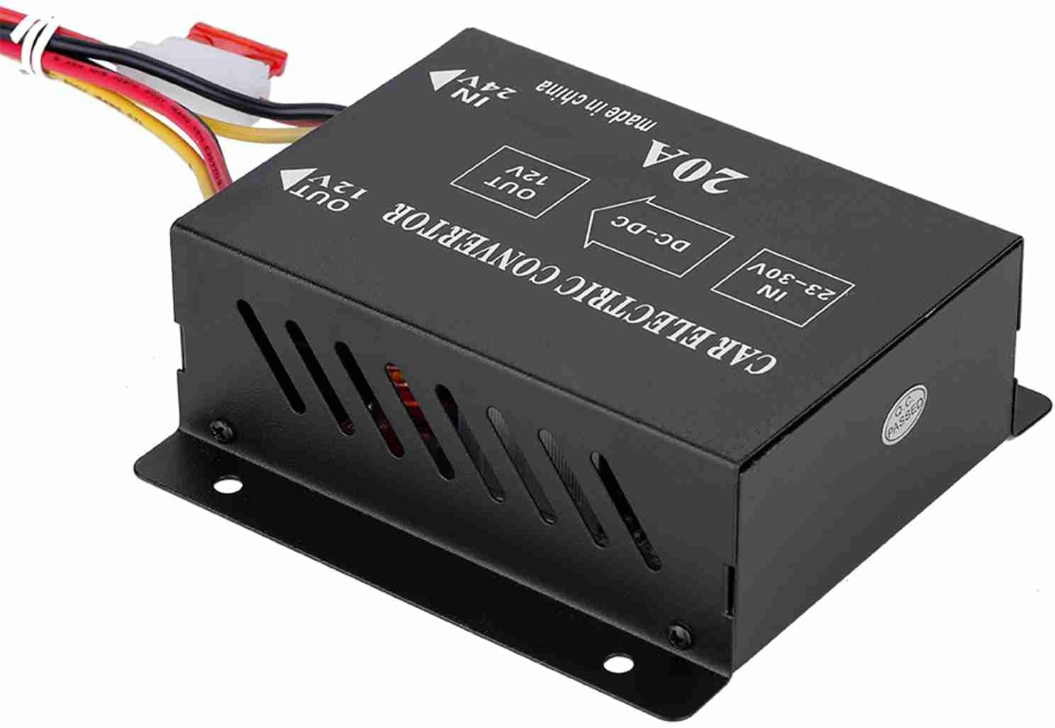 DC 24V 12V Power Converter Electric Inverter Voltage Reducer for Car Truck Electrical System (24V to 12V/20A/240W) image number 3