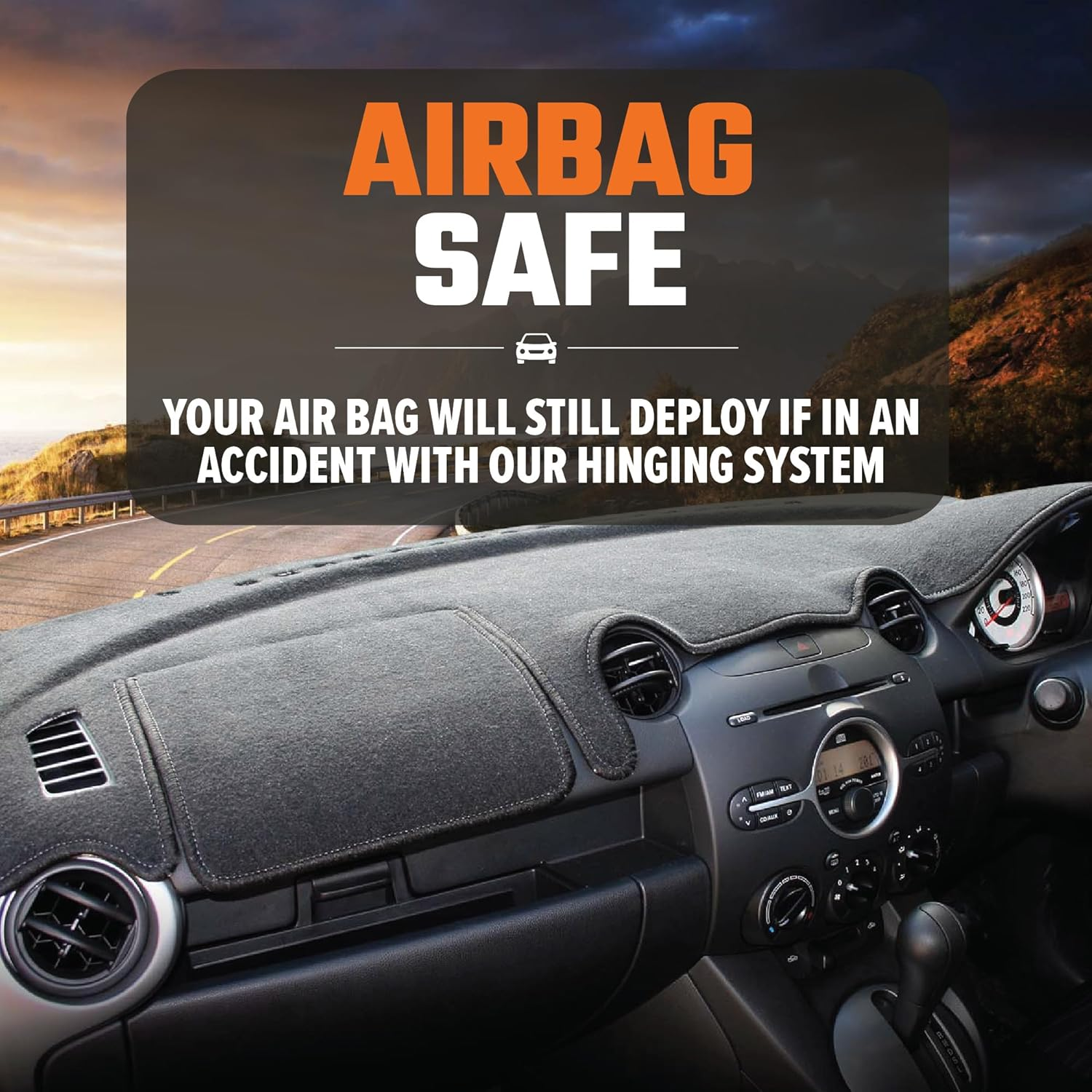 Sunland Dash Mat Charcoal Suits Mitsubishi Lancer CG/CH MY06 07/2002-09/2007 All Models - M4306 2002 2003 2004 2005 2006 2007 image number 3