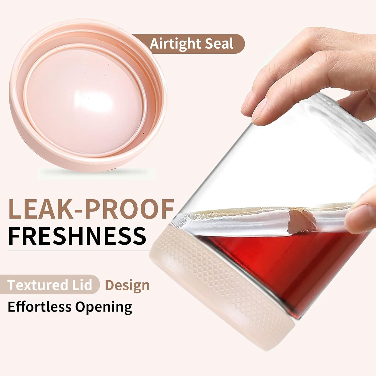 TFMODBFA 6 Pack 16 Oz Overnight Oats Container Jar with Screw Lid - Wide Mouth Mason Salad Jars, Airtight Glass Food Storage Containers for Yogurt Spice Snacks Sugar（480Ml） image number 2