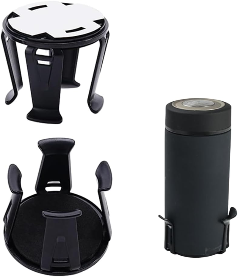 Naisfei 1 Pair Car Cup Holder, Car Drink Holder for Ventilation, Universal Drink Holder, Car Interior Self-Adhesive Cup, Storage Stand, Multifunctional Cup, Bottle Holder image number 4
