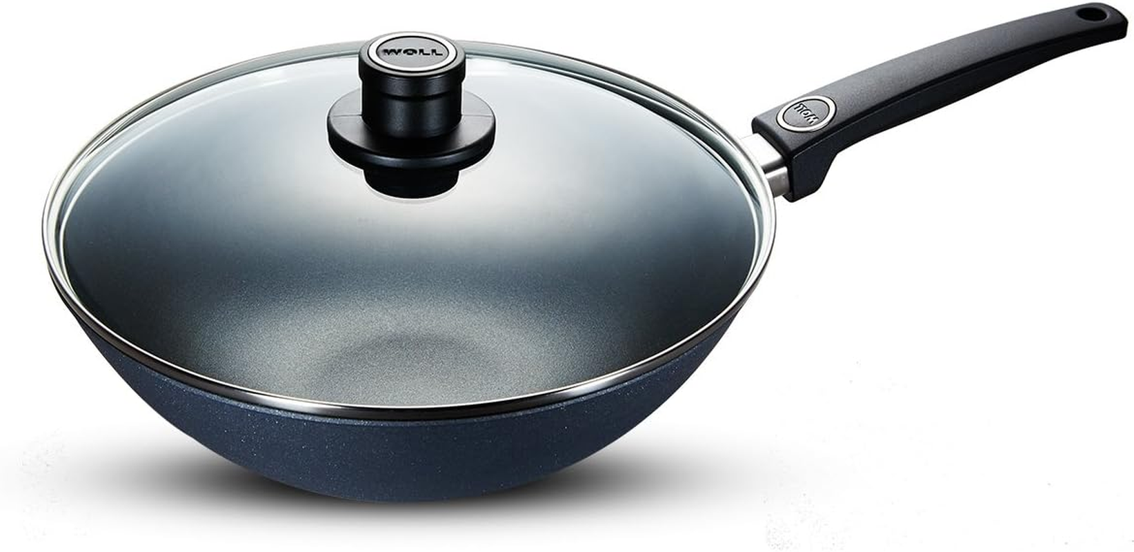 Woll Diamond Lite Fix Handle Conven Wok 30Cm with Lid Gift Boxed